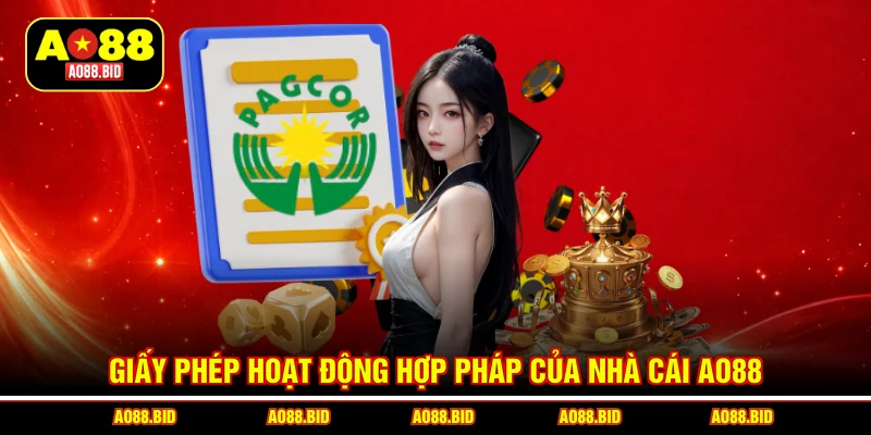 Giấy phép hoạt động hợp pháp của nhà cái AO88
